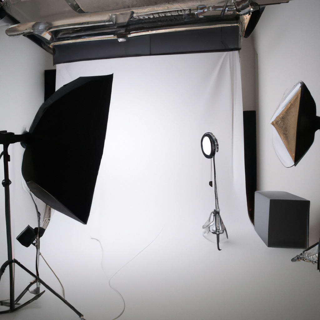 Backstage 1 con softbox 120cm y ciclorama blanco